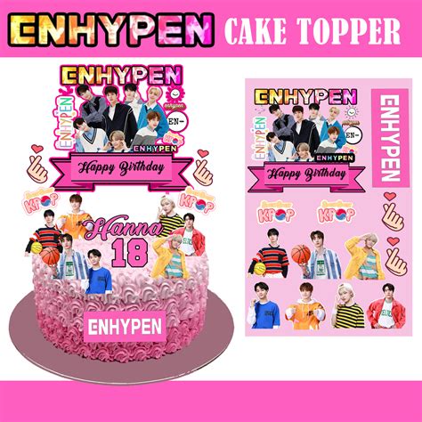 Enhypen Cake Topper Printable