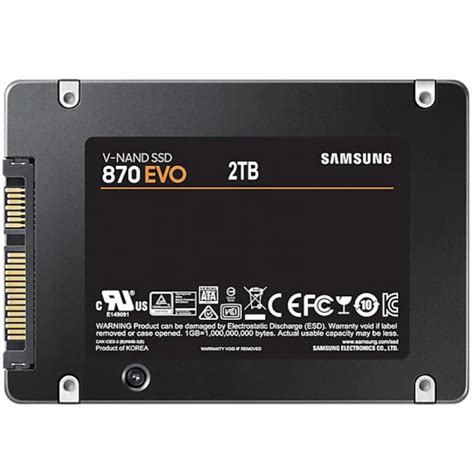 Samsung 870 Evo 2tb 2 5 Sata3 Mz 77e2t0b Eu Ssd Tech Trade Center