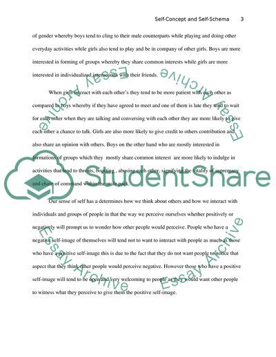 Self-Concept and Self-Schema Essay Example | Topics and Well Written ...