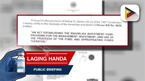 Maharlika Investment Fund Bill Aprubado Na Sa Kamara Video Dailymotion