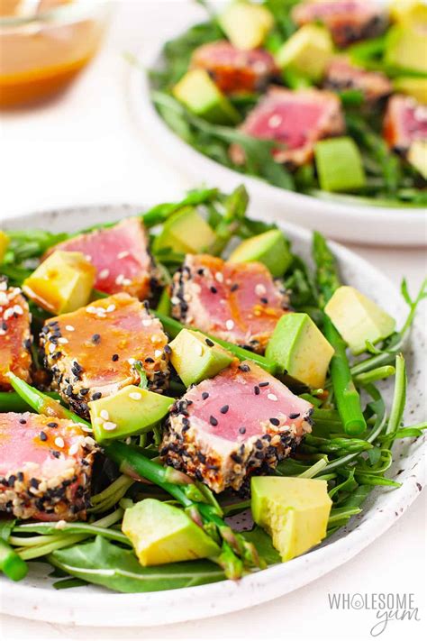 Ahi Tuna Salad Recipe (Quick & Easy!) - Wholesome Yum