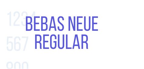 Bebas Neue Regular - Font Free [ Download Now ]