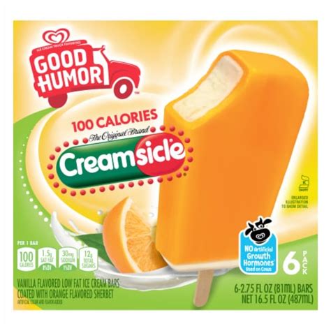 Good Humor Creamsicle Ice Cream Bars 6 Ct Kroger