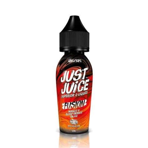 Just Juice Fusion Mango Blood Orange On Ice E Liquid 50ml