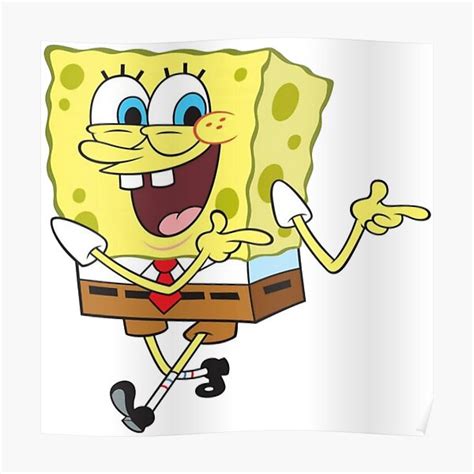 Spongebob Squarepants Poster For Sale By Green Land Redbubble