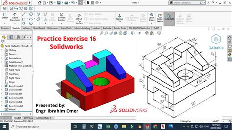 Practice Exercise Solidworks Verify Part Using Evaluate Apply