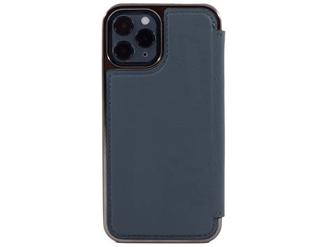 Greenwich Blake Luxe Iphone Pro Hoesje Leer Grijs