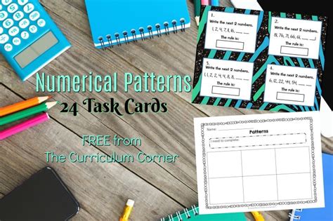 Patterns Task Cards The Curriculum Corner