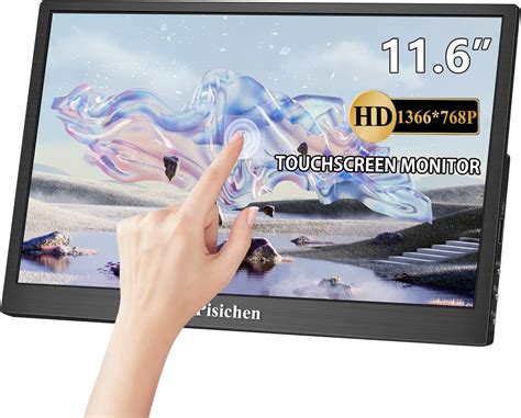 Pisichen Draagbare Monitor Touchscreen 11 6 Inch Hd 1366 X 768 Draagbare Monitor Ips Scherm 60