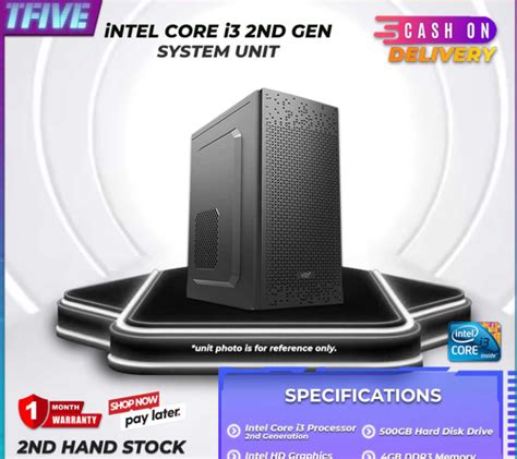 SYSTEM UNIT INTEL CORE I3 2ND GEN 4GB RAM 500GB HDD W FREE POWER CORD