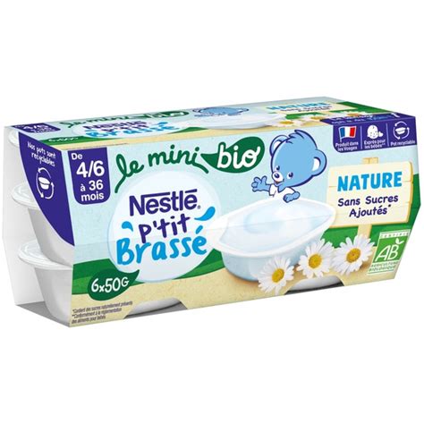 NESTLÉ Ptit Brassé Mini BIO Nature Nestlé Bébé