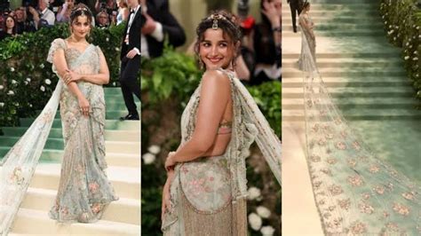 Alia Bhatt wows in Sabyasachi saree at MET Gala 2024 | Pragativadi ...