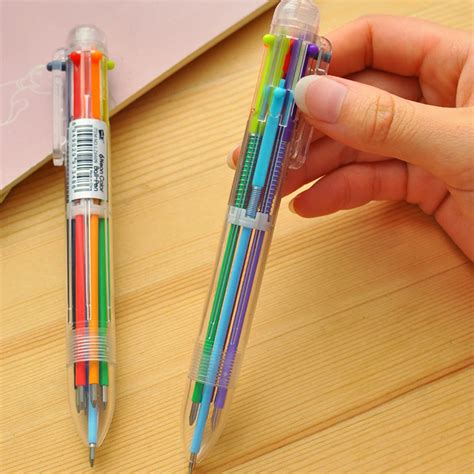 Creative Stationery Multi Color Ballpoint Pen Six Color Ballpoint Pen