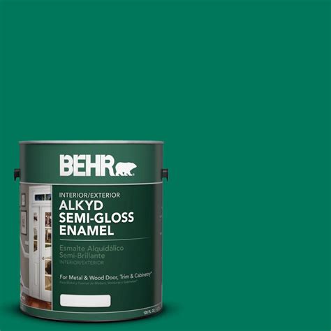 Behr Gal Osha Safety Green Semi Gloss Enamel Alkyd Interior