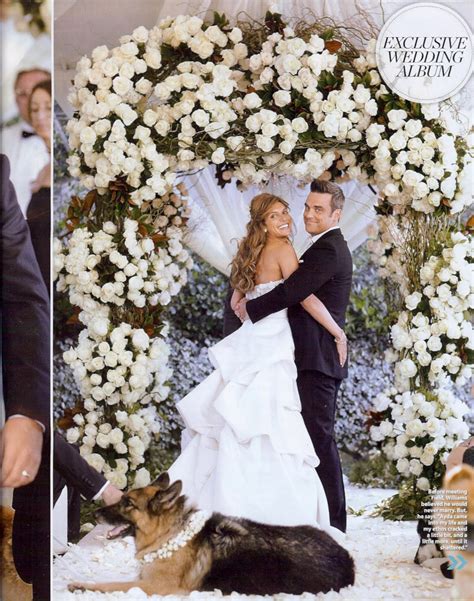 The Celebrity Weddings Blog: Robbie Williams' wedding album