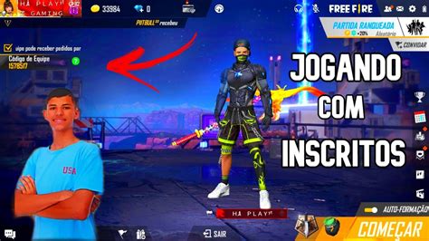 🔥free Fire Ao Vivo Jogando Com Inscritos 🔥 Live Ff 🔥sala Personalizada 🔥nova AtualizaÇÃo Youtube