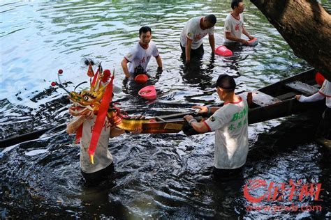 广州荔湾泮塘400多岁“老龙”出水，起龙仪式奏响端午节序曲腾讯新闻