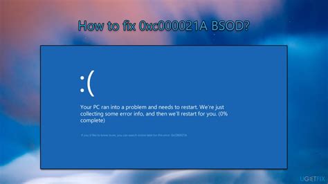 How To Fix Error 0xc000021A On Windows 10 And 8