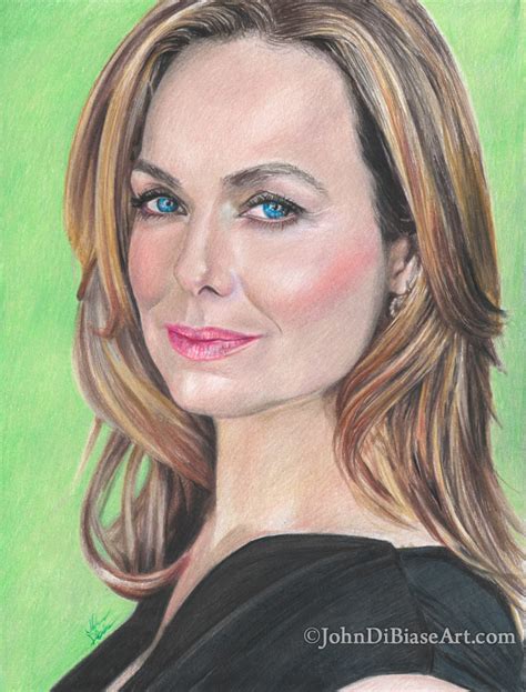 Melora Hardin Freehand Colored Pencil Portrait The Artwork Of John