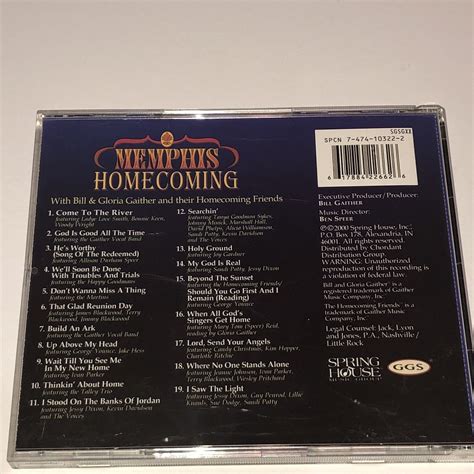 Gaither Gospel Series Memphis Homecoming Southern Gospel Music Cd 3ga