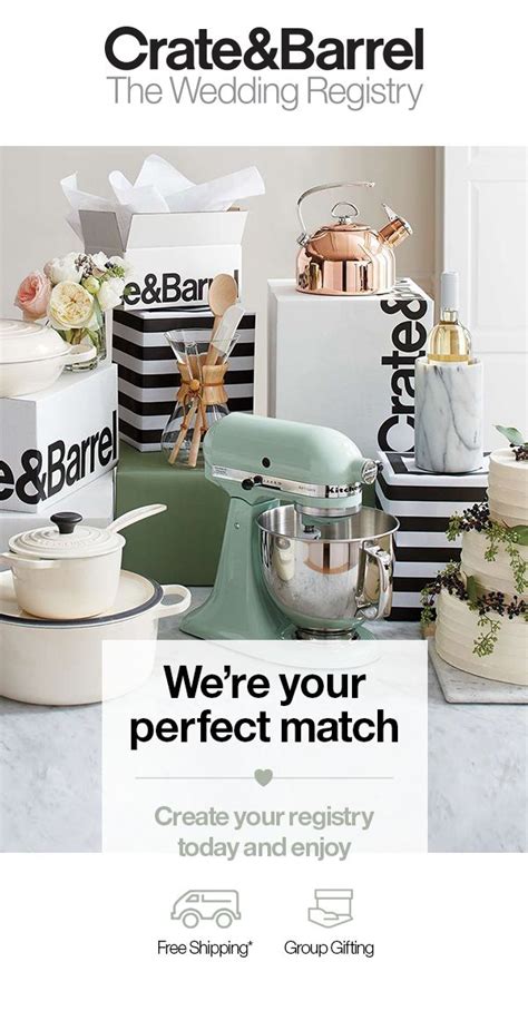 Wedding Registry 2022 Find And Create A Bridal Registry Crate And Barrel