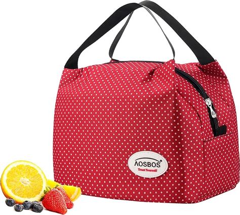 Aosbos Kleine K Hltasche F R Unterwegs Lunchtasche Faltbar Lunchbag