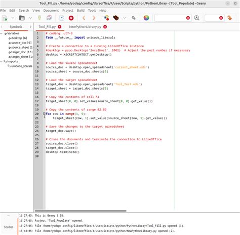 Problem Editing Executing Macro From Tools Macros Organise Python Scripts 9 By Dunbrokin