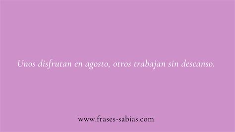 Frases de agosto - Frases Sabias