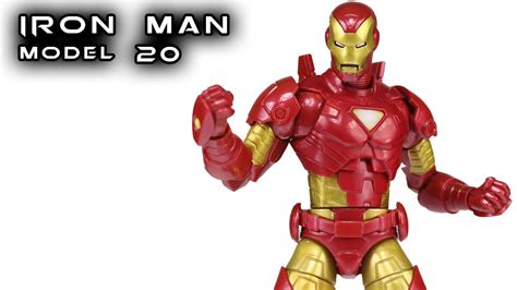 Marvel Legends Invincible Iron Man Model 20 Retro Carded Action Figure Review Youtube