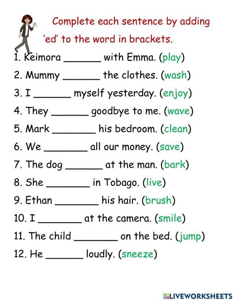 Free Ed Ending Worksheet Download Free Ed Ending Worksheet Png Images