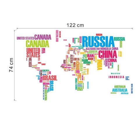 World Map Wall Sticker | HomeAdore Shop