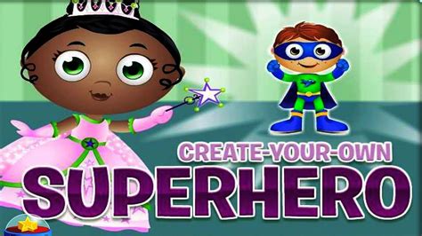 Super Why Create Your Own Superhero Cartoons Games Youtube