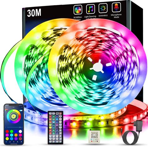 LE 5M RGB LED Strip Set 5050 SMD LED Streifen 12V Selbstklebend LED