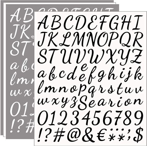 Self Adhesive Vinyl Letter Stickers Kit - Alphabet Number Stickers ...