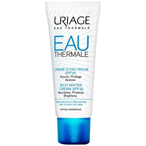 URIAGE Uriage Eau Thermale Rich Water Cream SPF20 40ml - Reviews ...