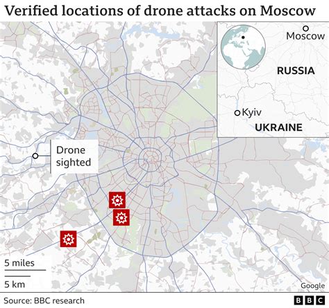 Moscow Drone Attack What We Know About The Strikes Bbc News