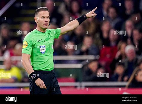 Amsterdam Netherlands November Referee Danny Makkelie During The