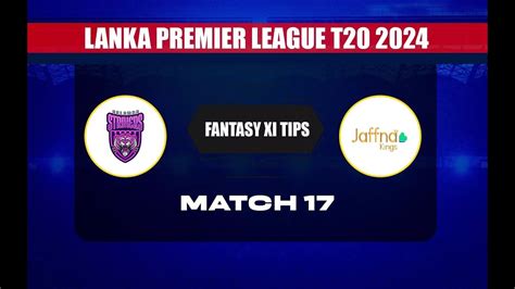 Live Jaffna Kings Vs Colombo Strikers 17th Match CS Vs JK 17th T20