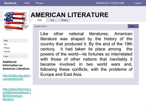 The American Literature: A Throwback to the Rich History of Now the