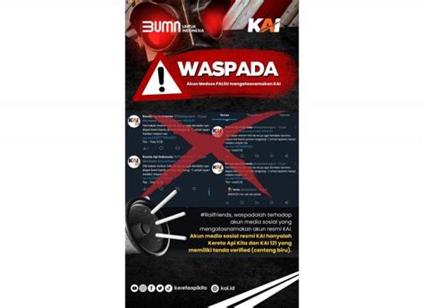 Waspada Akun Twitter Palsu Mengatasnamakan KAI