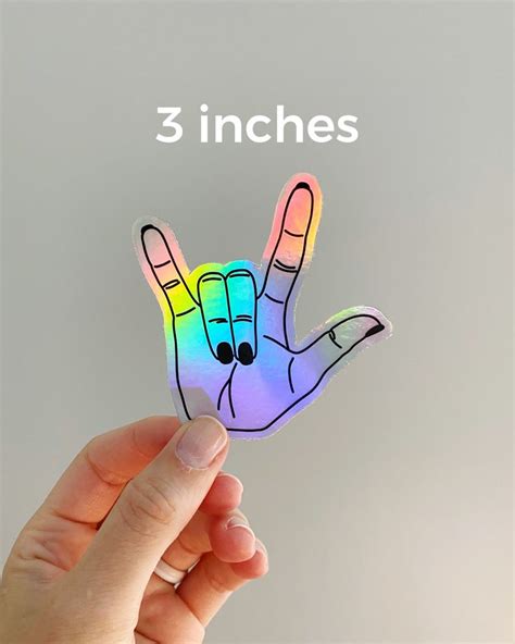 ILY ASL Stickers Woman S Hand Stickers ASL I Love You Sign Language