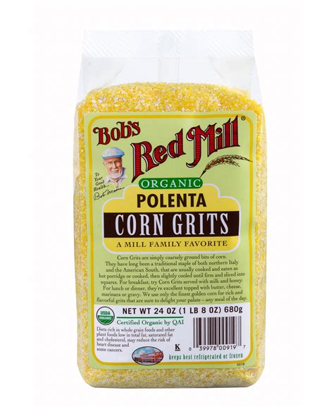 Bobs Red Mill Organic Polenta Corn Grits 24 Oz