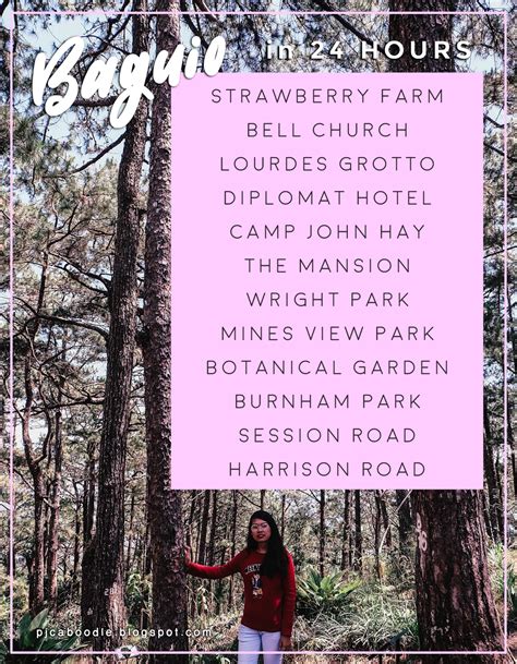 Itinerary 2017 24 Hours In Baguio Happy Heights By Pearly Jane