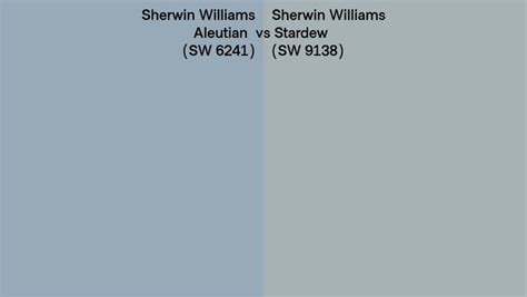 Sherwin Williams Aleutian SW 6241 Vs Stardew SW 9138 Side By Side