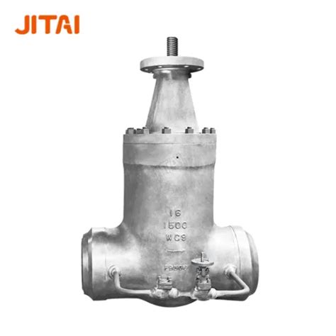 High Temperature Pressure Seal Gearbox Gate Valve With Bypass Valve High Temperature Gate