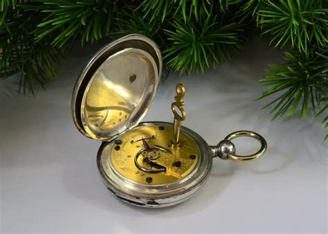 Early Antique 1871 Elgin Pocket Watch Vintage Pocket Watch 18s 7j Key