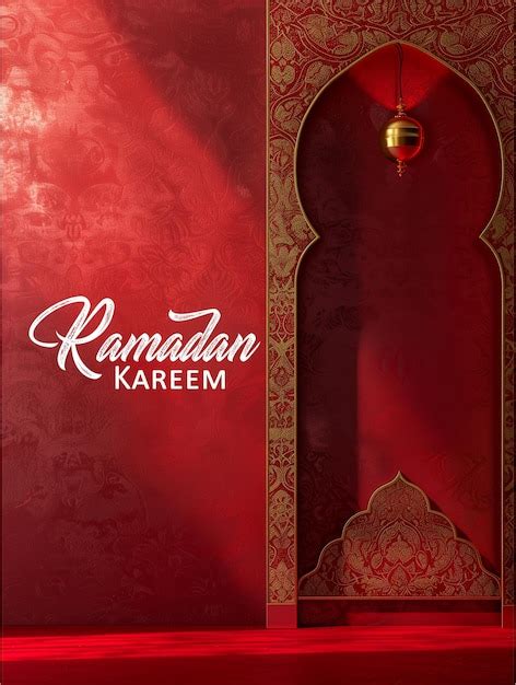 Editable Islamic Ramadan Greeting Card Psd Template Premium Ai Generated Psd