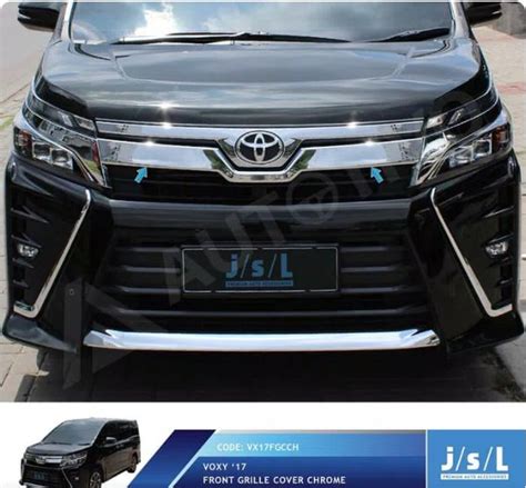 Jual Grill Depan Voxy Front Grille Cover Chrome JSL Di Lapak