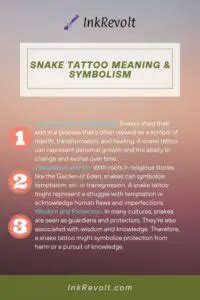 What Does A Snake Tattoo Mean: Unraveling The Symbolism