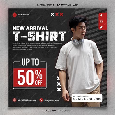 Premium PSD | Special Promo t shirt Media Social Post Template